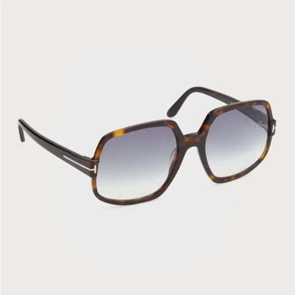 Tom Ford Dark Havana Delphine-02 Sunglasses TF992 Tom Ford Dark Havana Delphine-02 Sunglasses TF992 main image 4